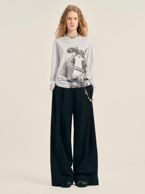 Simone Rocha Wide Leg Sash Trousers
