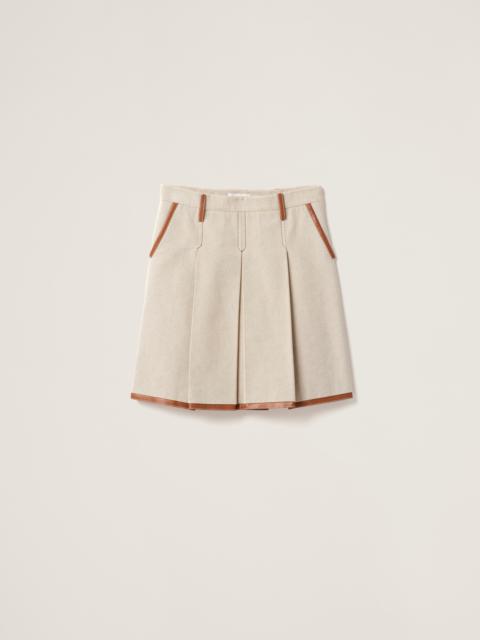 Miu Miu Canvas skirt