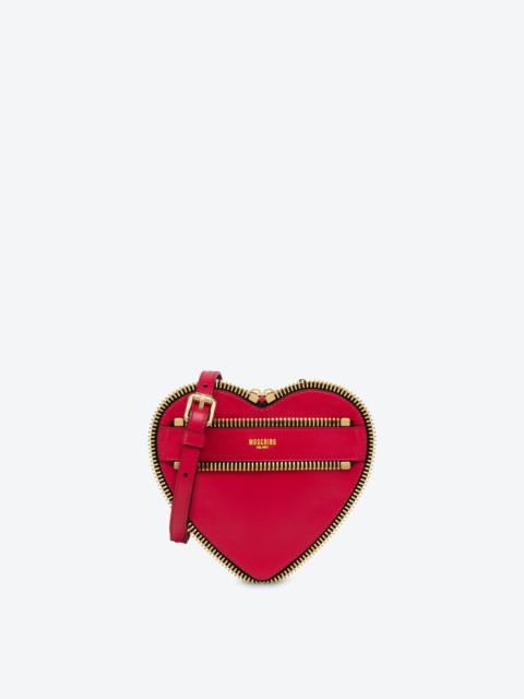Moschino MOSCHINO RIDER HEART-SHAPED BAG