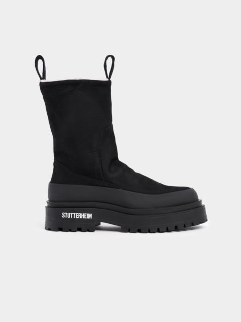 Stutterheim Rough Walker Nubuck Black