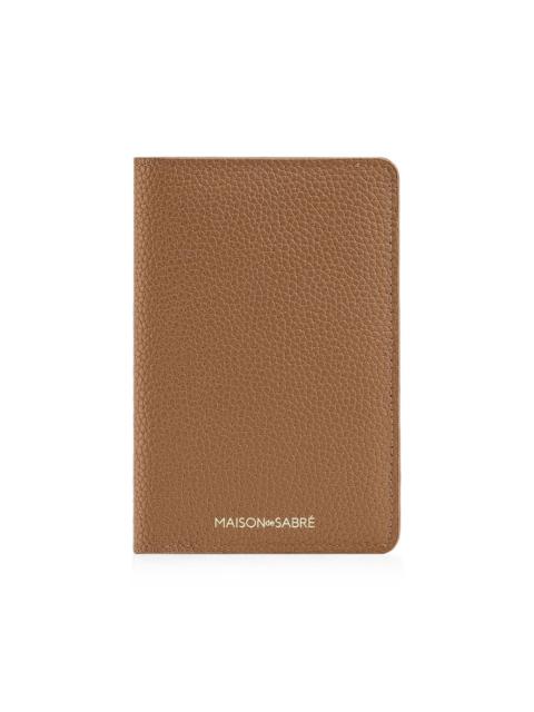 MAISON de SABRÉ full-grain leather passport holder