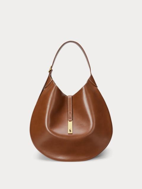 Polo Ralph Lauren Polo ID Calfskin Large Shoulder Bag