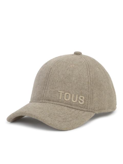 TOUS Taupe Cap TOUS Embroidered