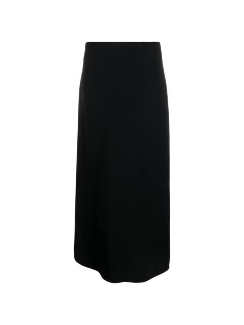 wrap-style long-length skirt