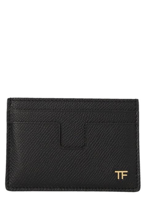 TOM FORD Logo Card Holder Wallets, Card Holders Black