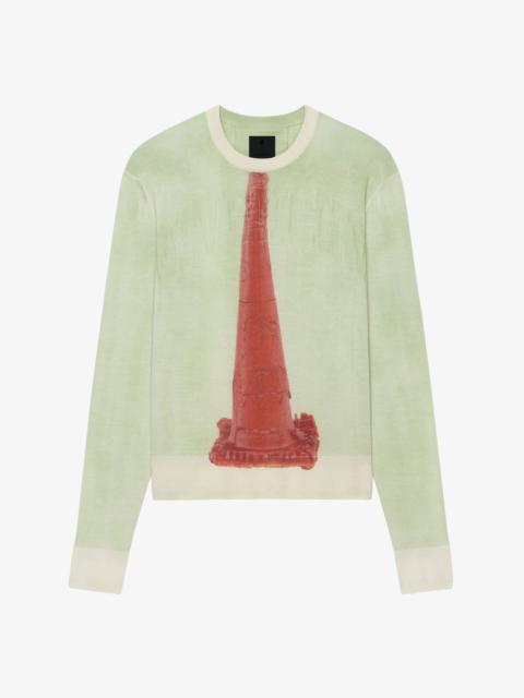 Givenchy SWEATER IN CASHMERE AND SILK WITH CERAMIC PRINT