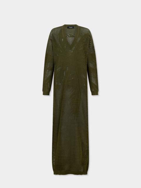 DSQUARED2 OPEN WORK KNIT DRESS