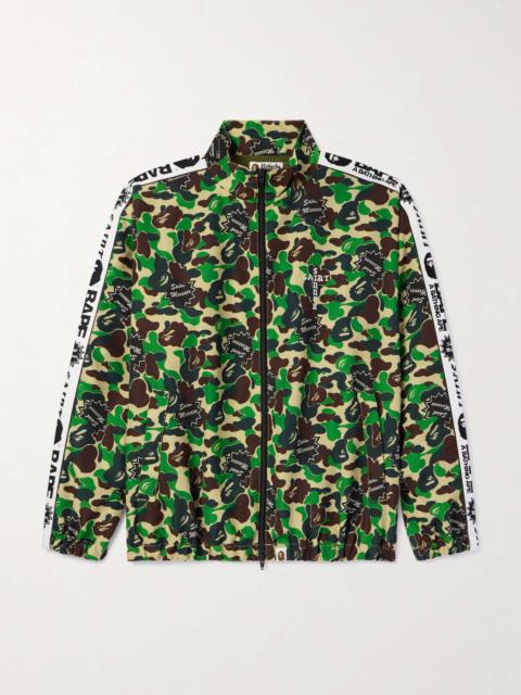 SAINT M×××××× + BAPE® Camouflage-Print Twill Zip-Up Jacket