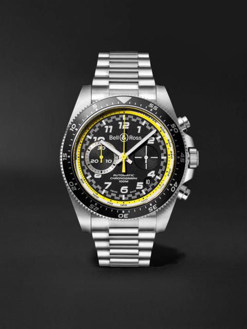 BR V3-94 R.S.20 Limited Edition Automatic Chronograph 43mm Stainless Steel Watch, Ref. No. BRV394-RS