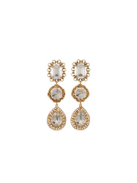 Jennifer Behr Jordana crystal-embellished drop earrings