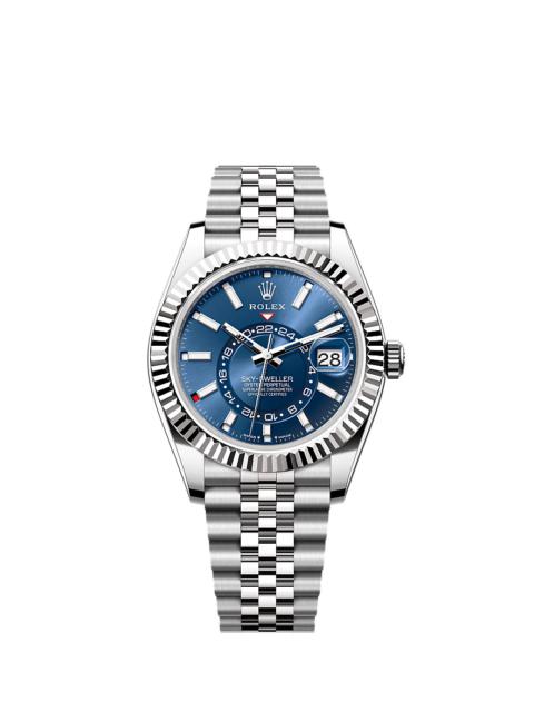 ROLEX Oyster, 42 mm, Oystersteel and white gold