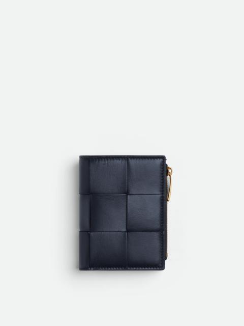 small  bi-fold zip wallet