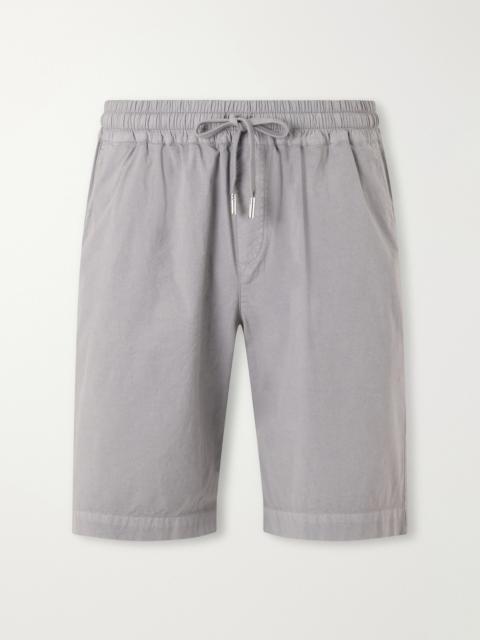 FEDELI Straight-Leg Cotton-Blend Poplin Shorts