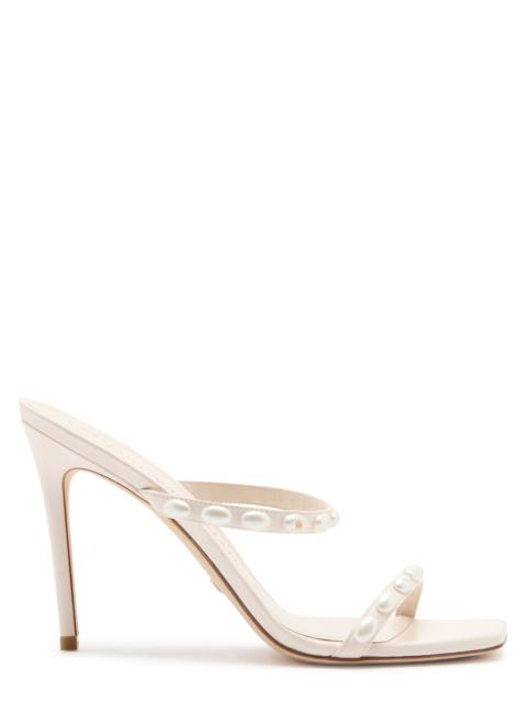 Stuart Weitzman Aleena Pearlita 100 leather sandals