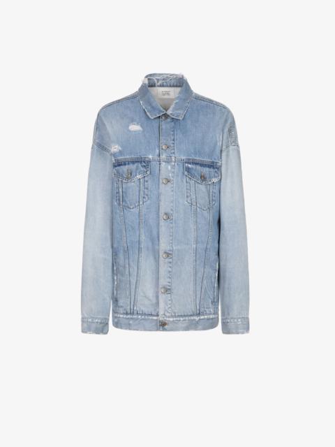 Givenchy GIVENCHY Atelier oversized destroyed jacket in denim