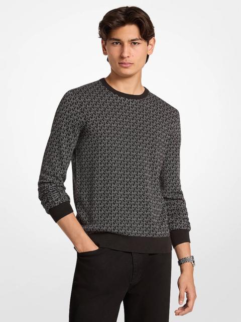 MICHAEL KORS Signature Logo Cotton Sweater