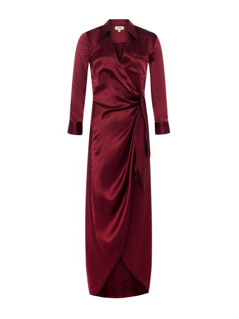 L'AGENCE Kadi Silk Wrap Dress