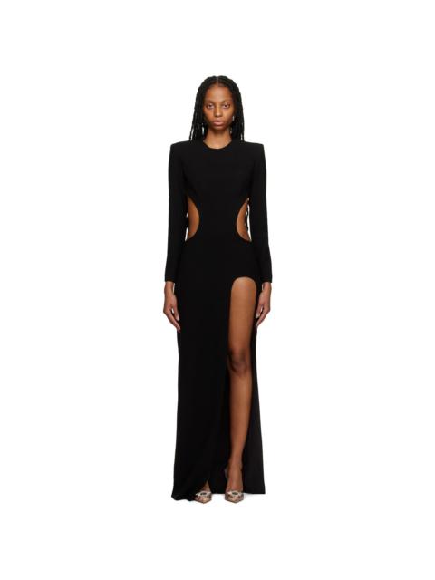 MÔNOT Black Open Back Maxi Dress