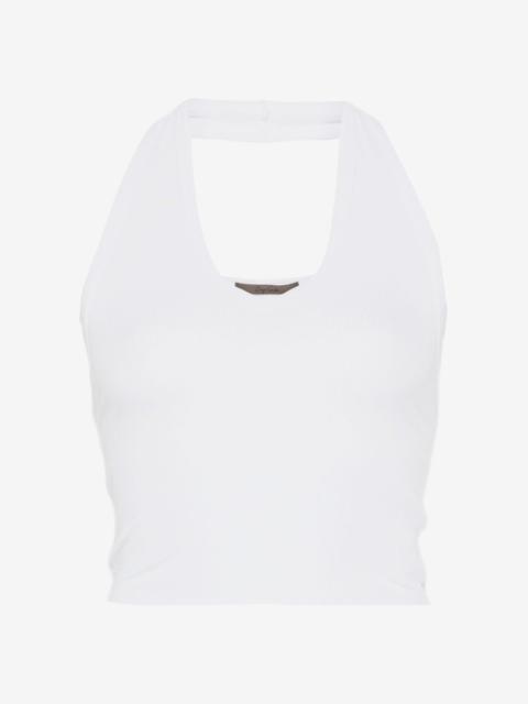 Enza Costa ribbed halterneck top