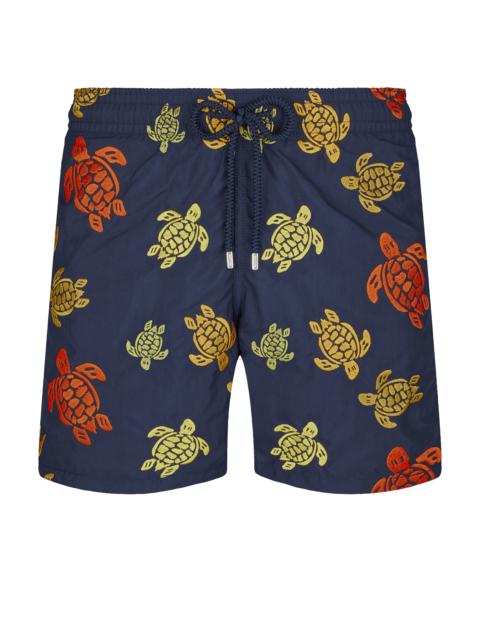 Vilebrequin Men Embroidered Swim Trunks Ronde Des Tortues - Limited Edition