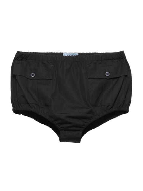 Prada Women's Poplin Shorts - Black
