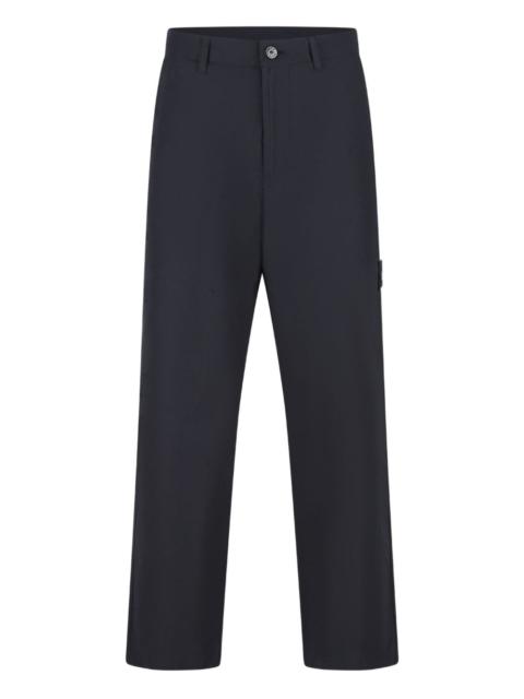 Stone Island patch-pocket cotton trousers