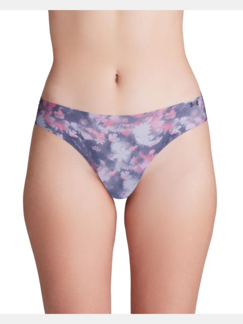 Under Armour Women's UA Pure Stretch 3-Pack Printed No Show Thong