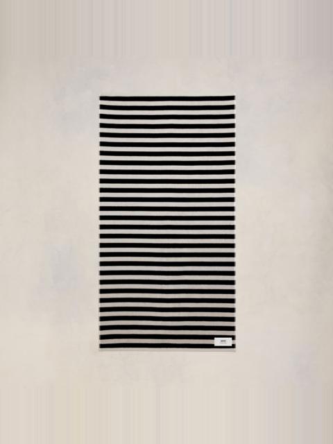 AMI Paris Striped Beach Towel