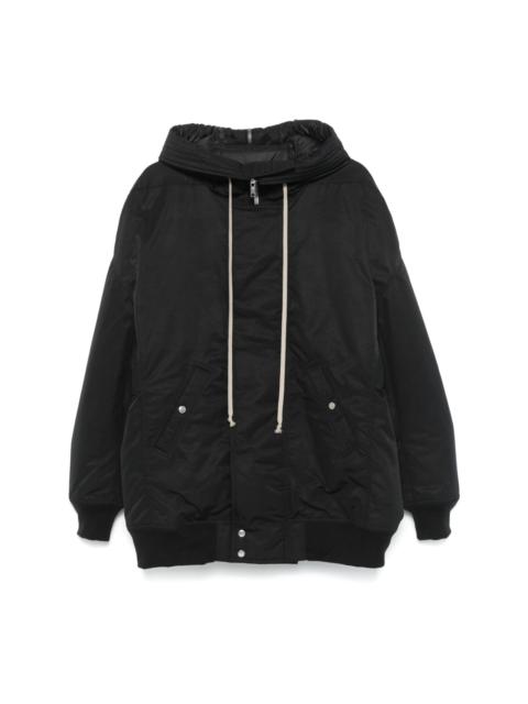 hooded bomber jacket