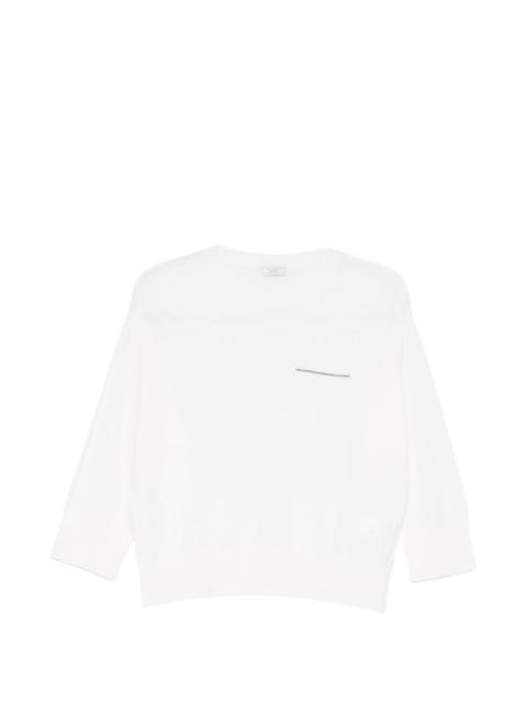 PESERICO metallic-detail sweater