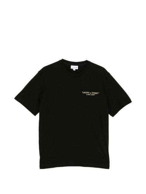 LACOSTE embroidered crew neck T-shirt
