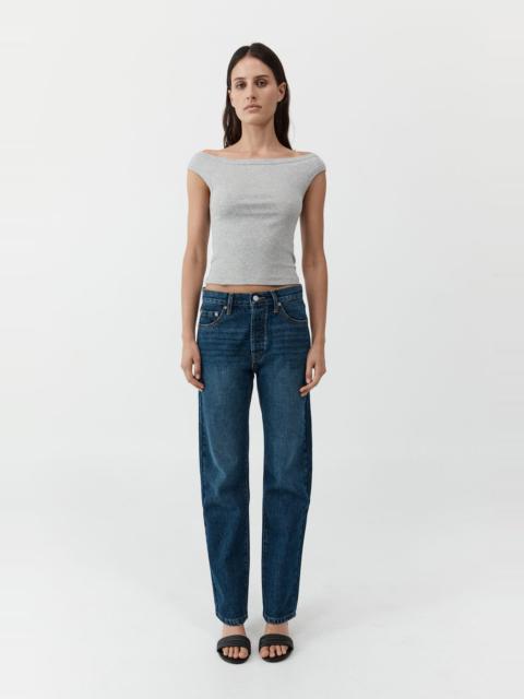 ST. AGNI 90s Straight Leg Jeans - Dark Indigo