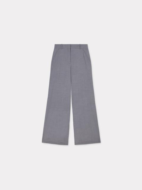 Wool wide pants