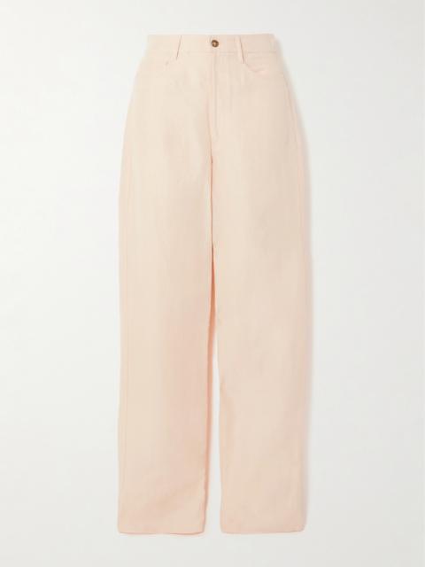 Loulou de Saison Peran Woven Straight-leg Pants