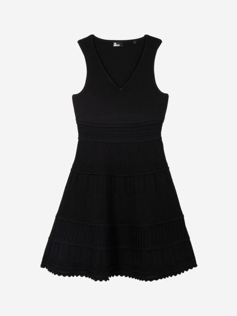 The Kooples SHORT BLACK MESH DRESS
