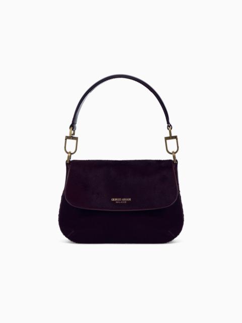 GIORGIO ARMANI LA PRIMA SOFT SMALL BAG IN CALF HAIR LEATHER