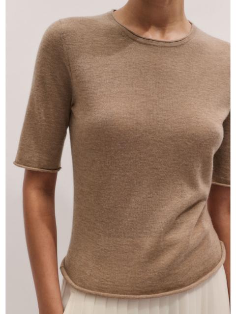 ME+EM Raw Edge Slim Knit Tee