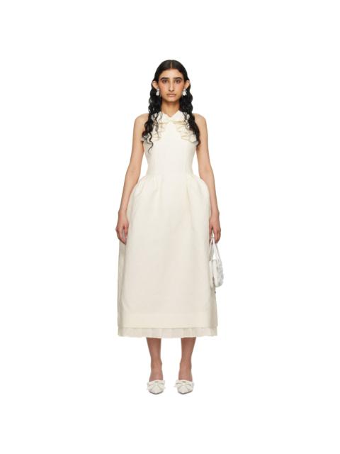 SHUSHU/TONG SSENSE Exclusive Off-White Bow Midi Dress