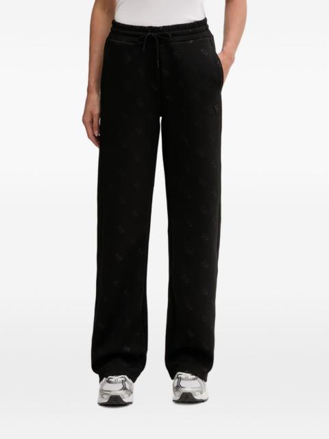 GUESS USA logo-embossed drawstring-waist track pants