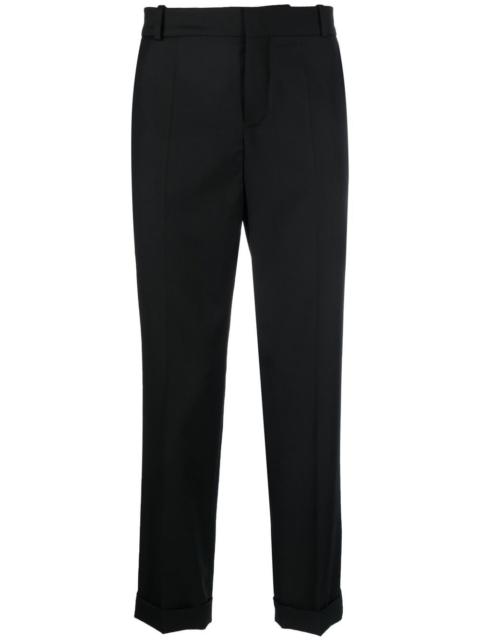 mid-rise cropped trousers