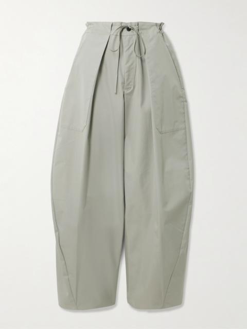 KALLMEYER Clemence Pleated Cotton-blend Twill Barrel-leg Pants