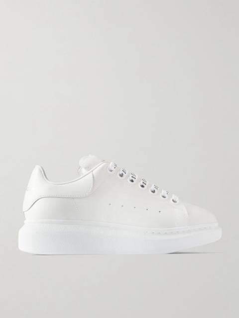 Alexander McQueen Leather Exaggerated-sole Sneakers