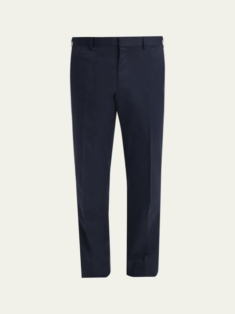 ISSEY MIYAKE Men's Poplin Straight Leg Trousers