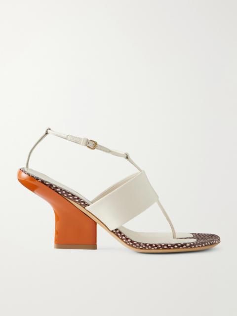 Dries Van Noten Leather Sandals