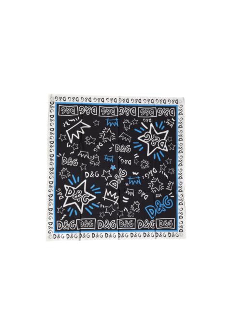 Dolce & Gabbana graphic-print square scarf