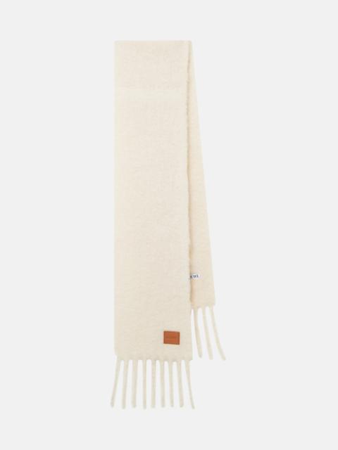 Loewe Fringed mohair and wool-blend scarf