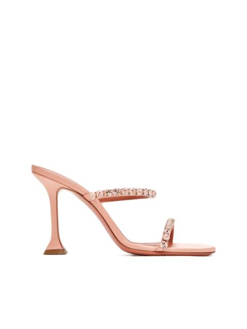 Amina Muaddi 95mm Gigi crystal-embellished sandals