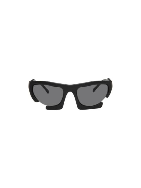 HELIOT EMIL™ Black Wraparound Sunglasses