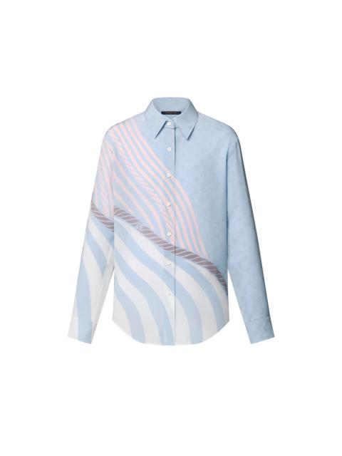 Louis Vuitton Wave Print Silk Shirt