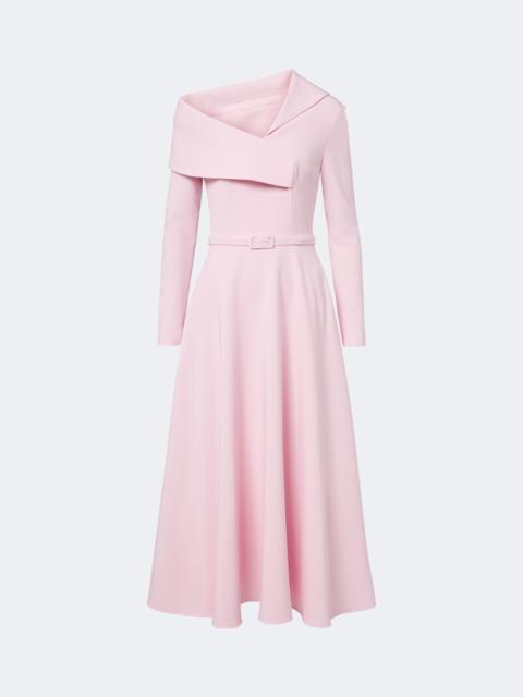 Safiyaa Odelle asymmetric crêpe midi dress